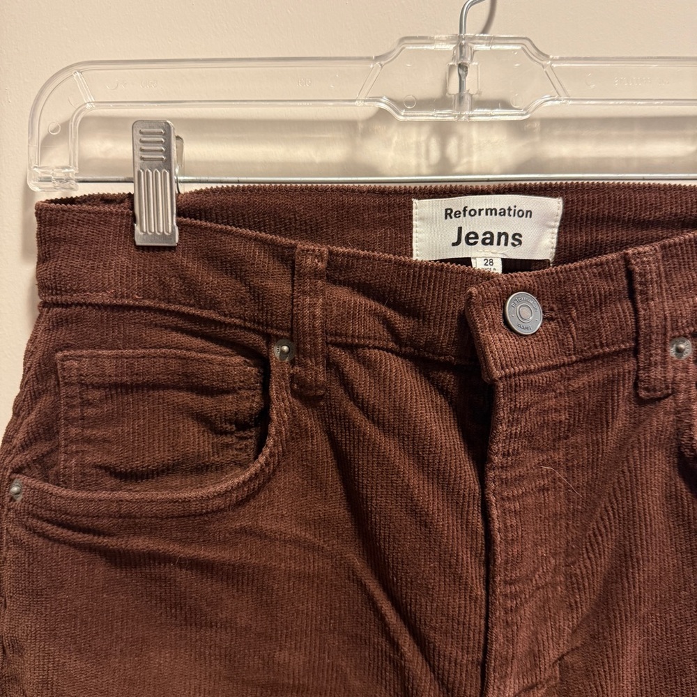 REFORMATION Peyton High Rise Bootcut Corduroy Pants